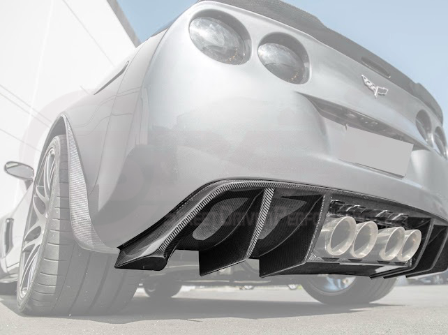 2005-2013 CORVETTE C6 | AGGRESSIVE STYLE REAR BUMPER DIFFUSER